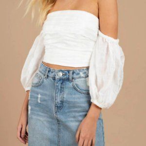 C/MEO SOLACE OFF SHOULDER TOP IN IV…
